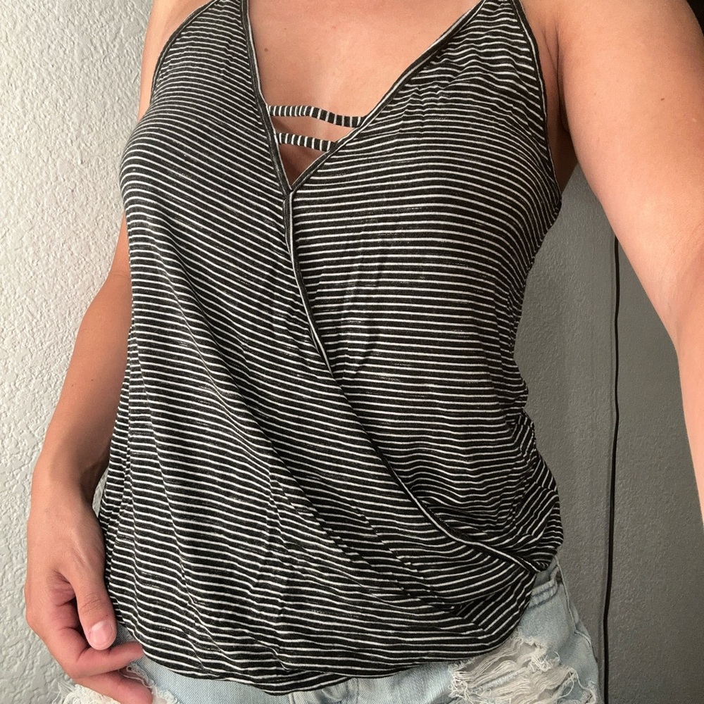 XSmall black and white cami tank top